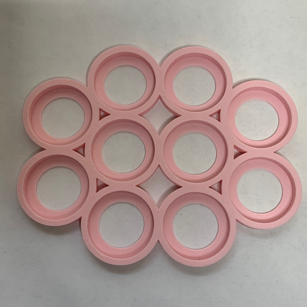 25mm Pink Mob Cloud Movement Trays for 10 units
